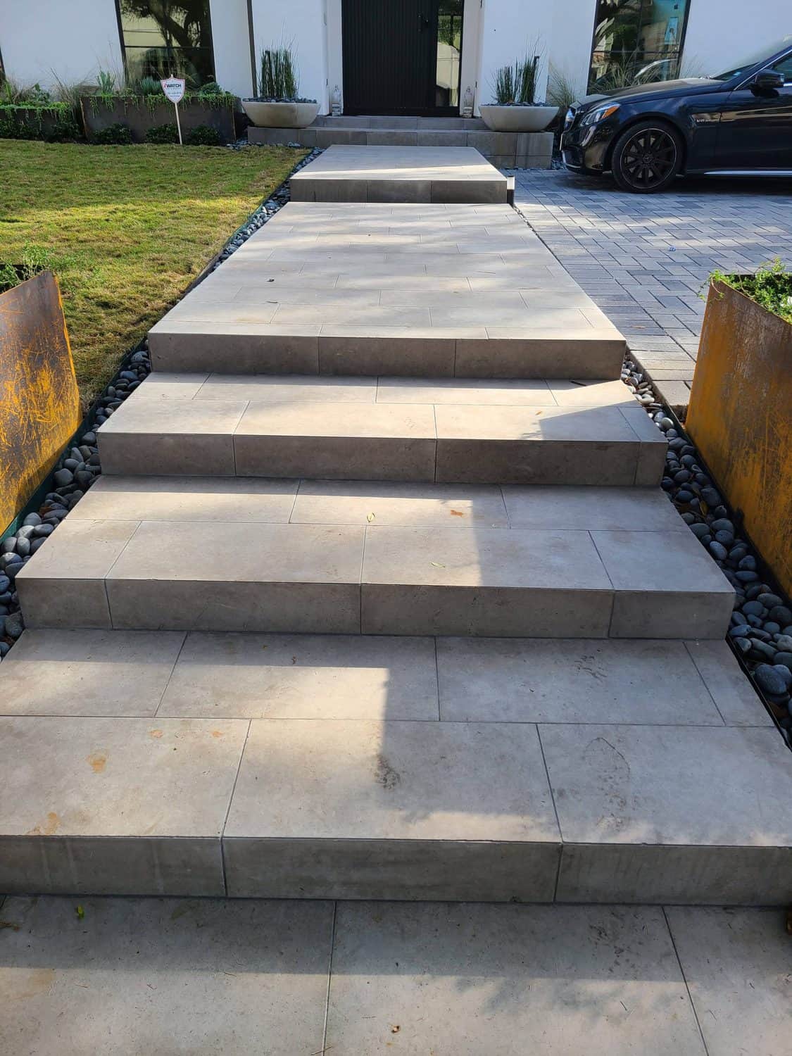 landscaping work done in Houston, Texas residence