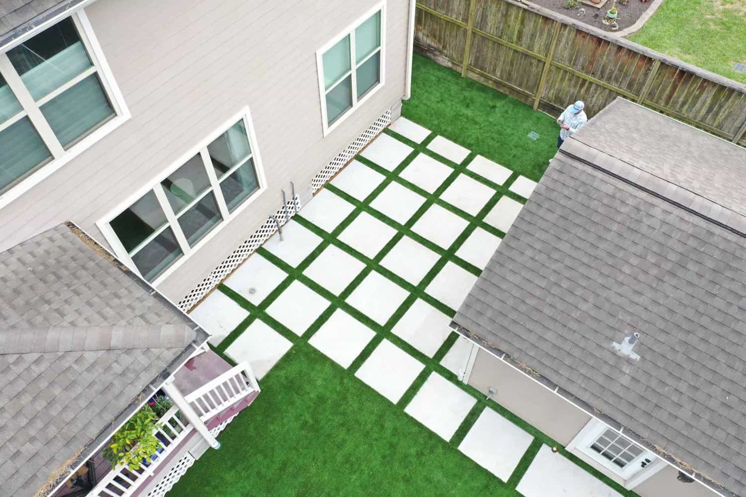 landscaping services completed for Houston, Texas residence